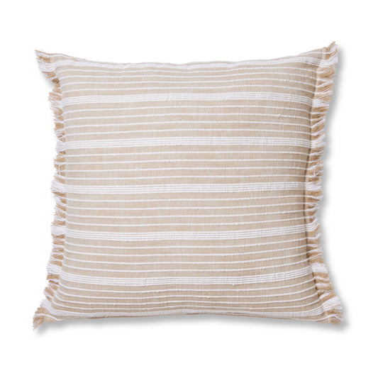 Nixon Beige Stripe Cushion 50Cm