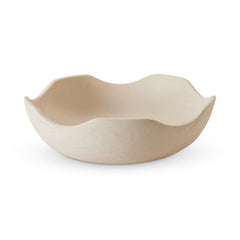 Aries Cream Wavy Salad Bowl