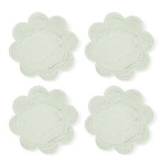 Aries Sage Green Scallop Coaster Set 4