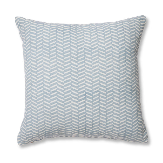 Kyra Blue Block Print Cushion 50Cm
