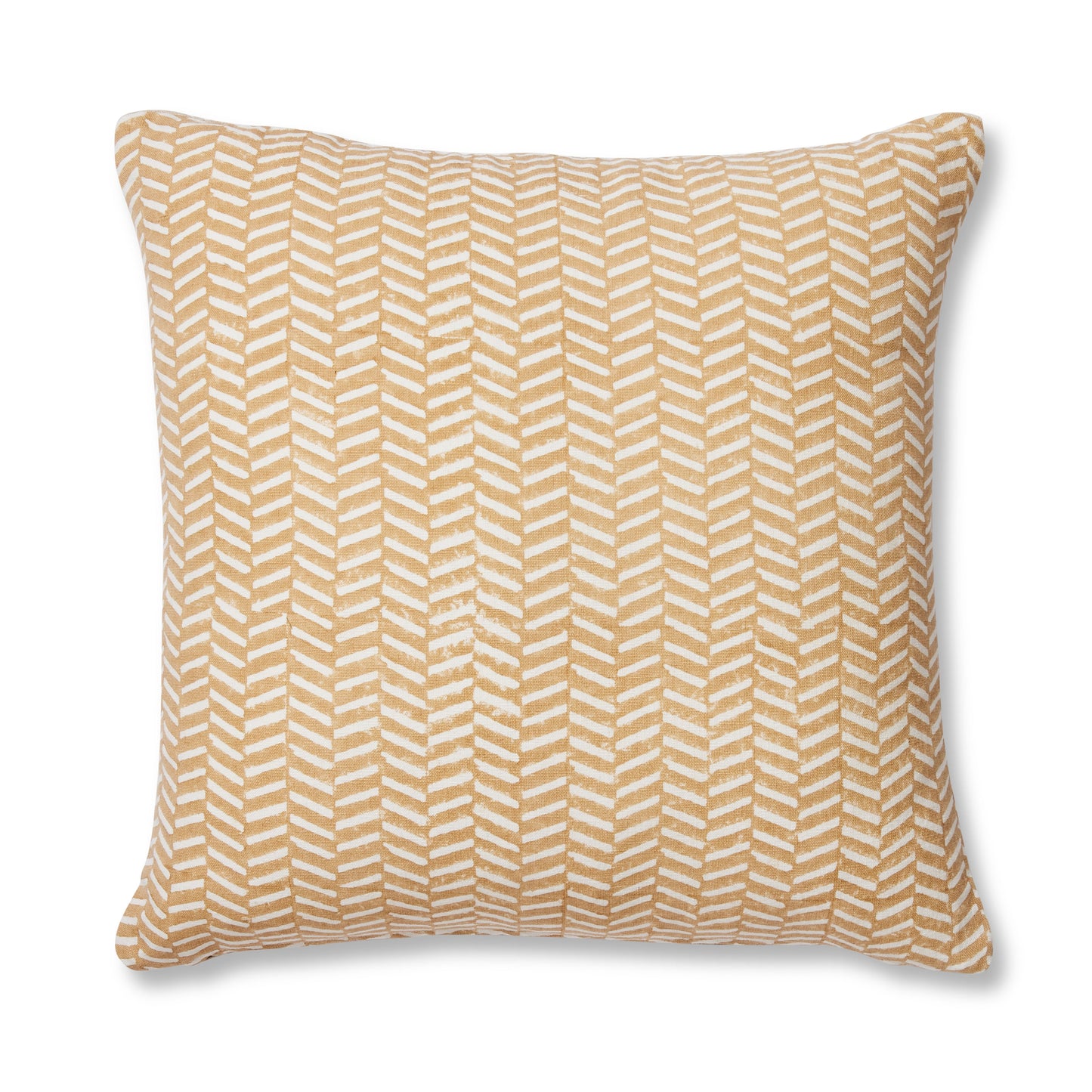 Kyra Ochre Block Print Cushion 50Cm
