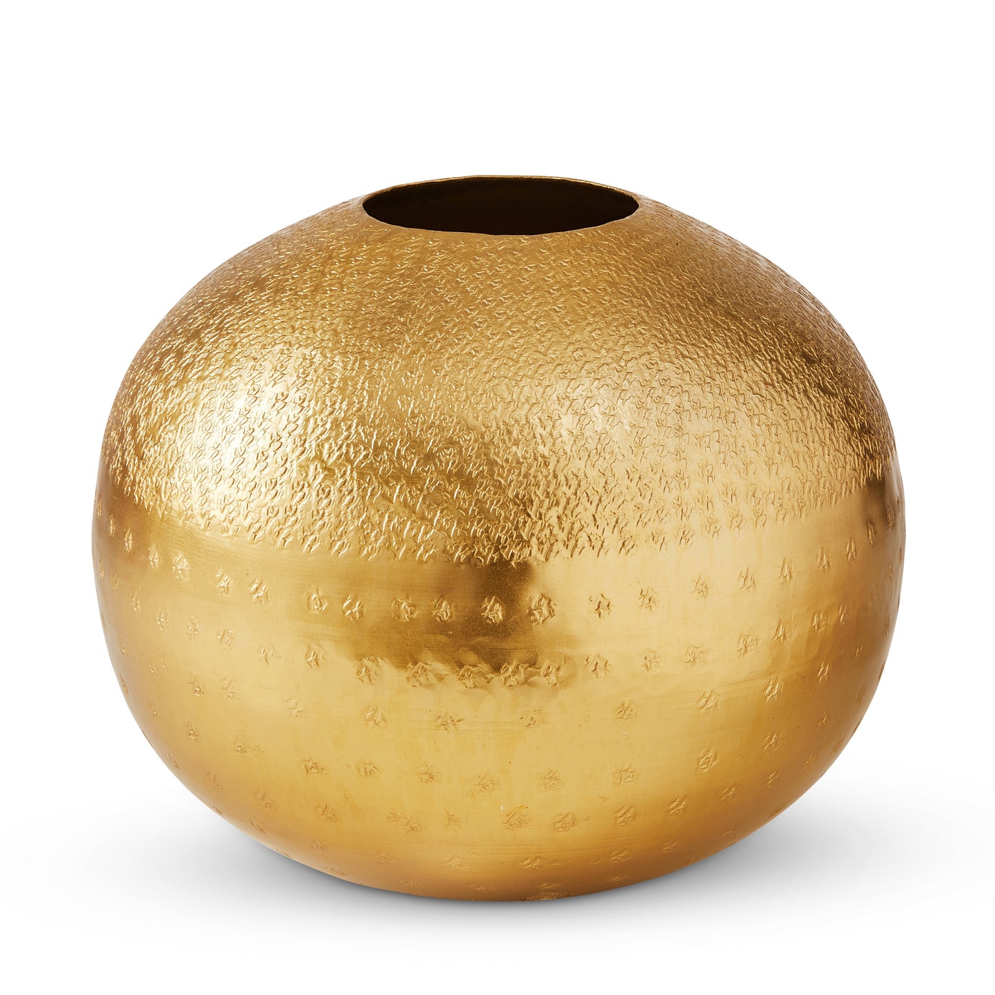 Alma Gold Textured Vase D30Xh26Cm