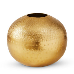Alma Gold Textured Vase D30Xh26Cm