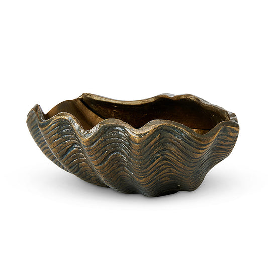 Brass Clam Plate 20.5X16X7.5Cm