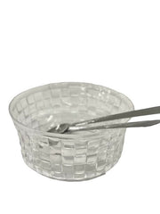 24Clear - Clear Checker Salad Bowl