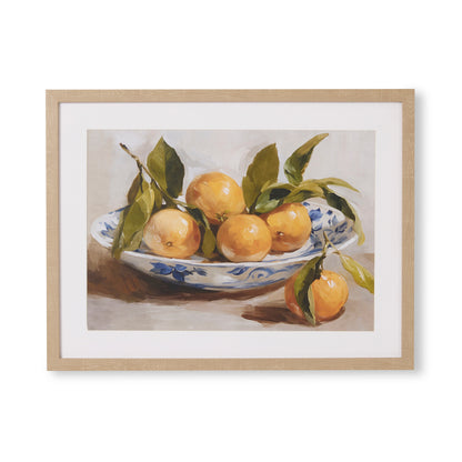 Orange Bowl Still Life Framed Print