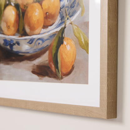 Orange Bowl Still Life Framed Print