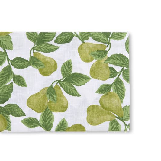 Pear Tree Green Table Runner