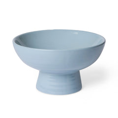Ceramic Blue Pedestal Bowl
