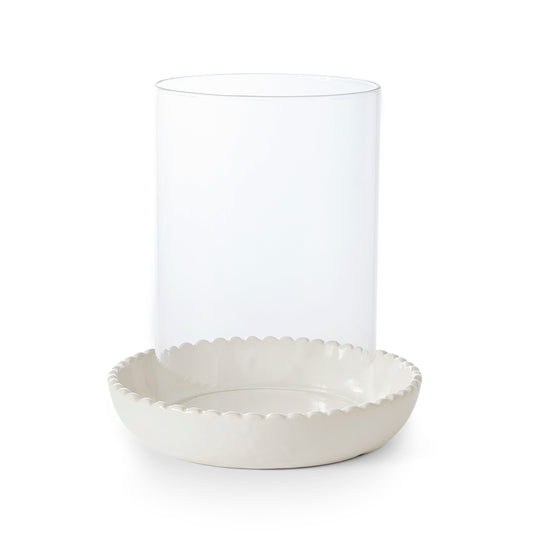 Neve White Ceramic Votive Large