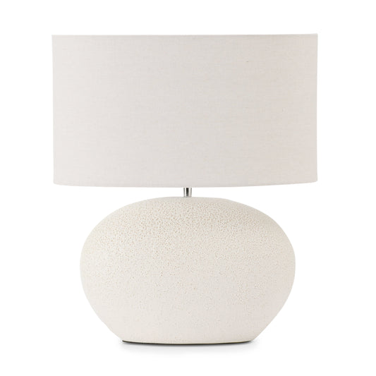 Owen White Textured Lamp