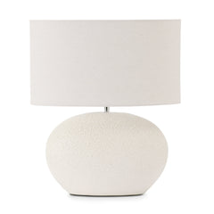 Owen White Textured Lamp