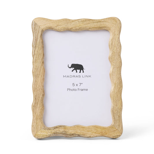 Wavy Natural Photo Frame Large