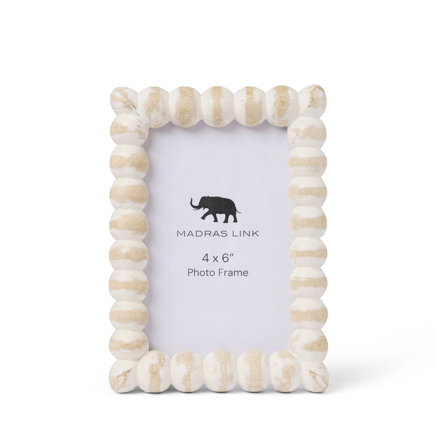 Bobbin Whitewash Photo Frame Small