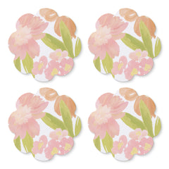 Rosie Scallop Edge Round Coaster Set 4