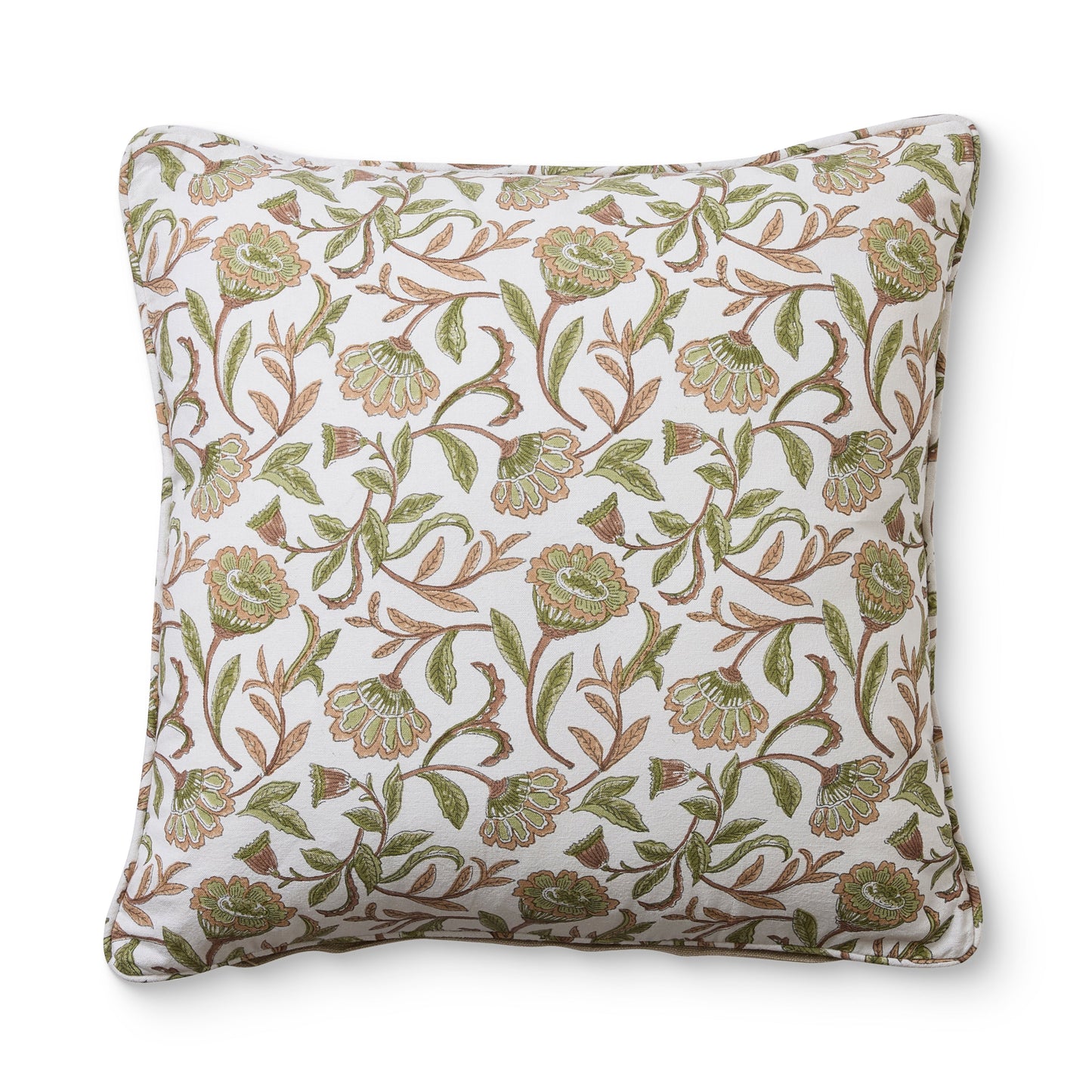 Summer Garden Pink/Green Block Print 50Cm