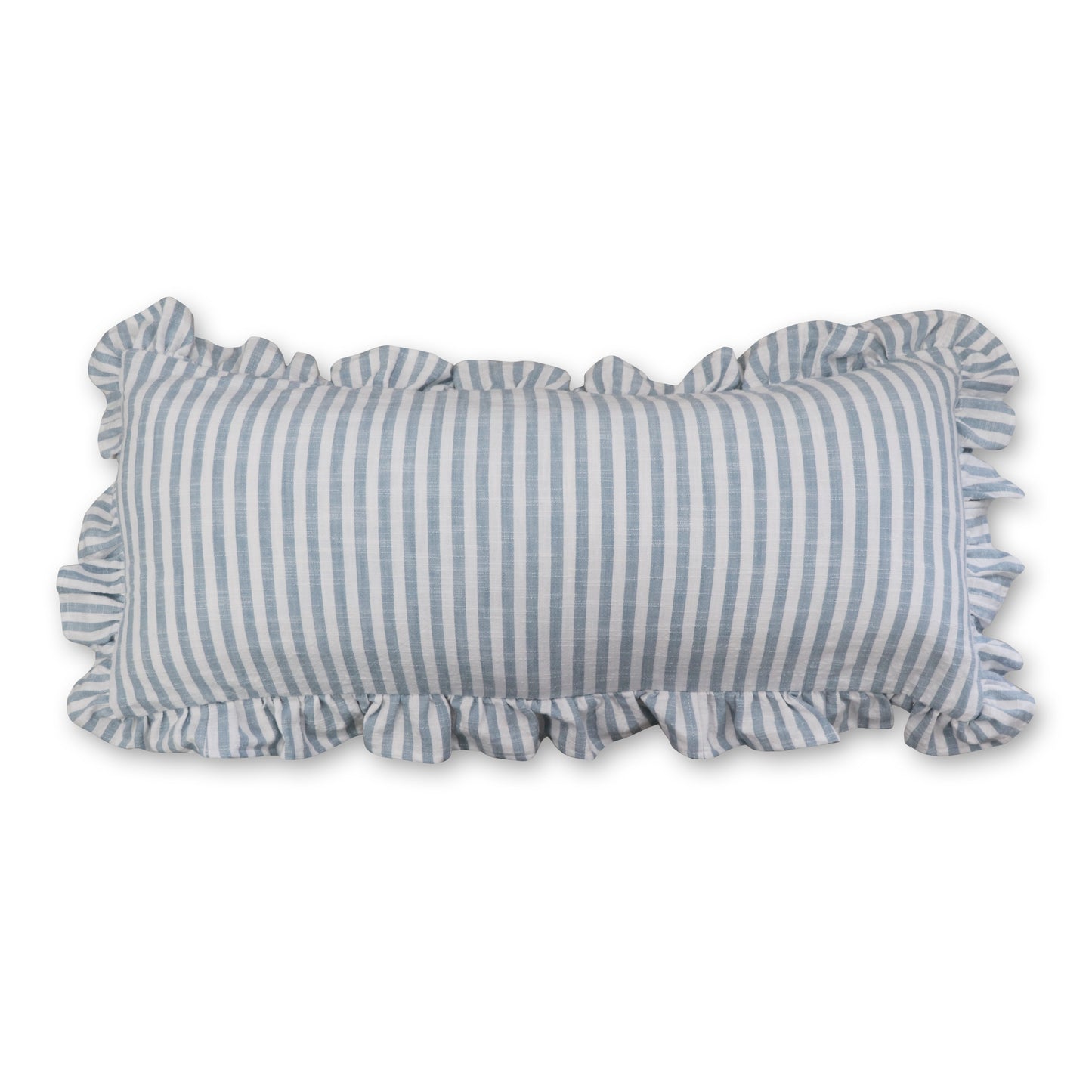 Ruffles Blue Cushion