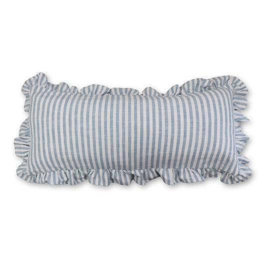 Ruffles Blue Cushion