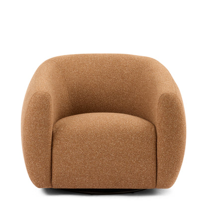 Casa Rust Textured Swivel Chair