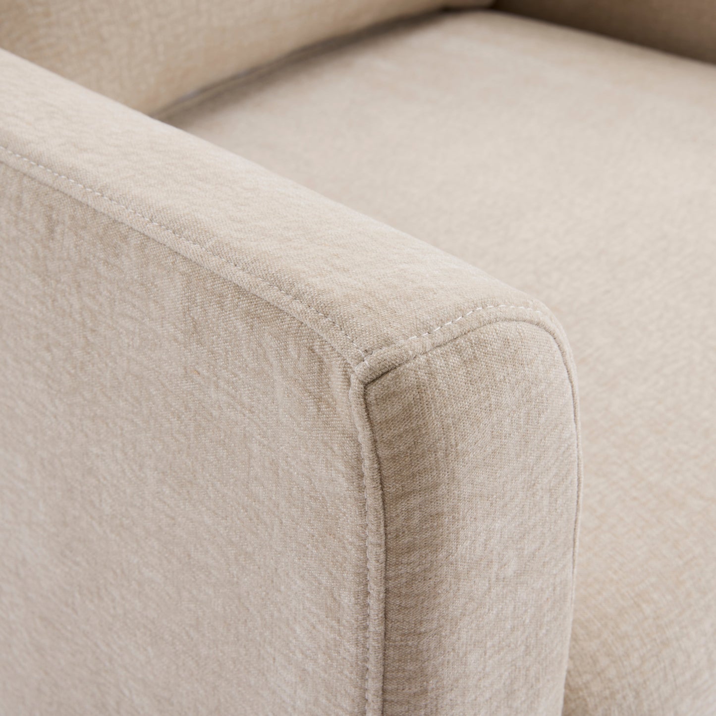 Beau Swivel Chair Natural Slip Cover