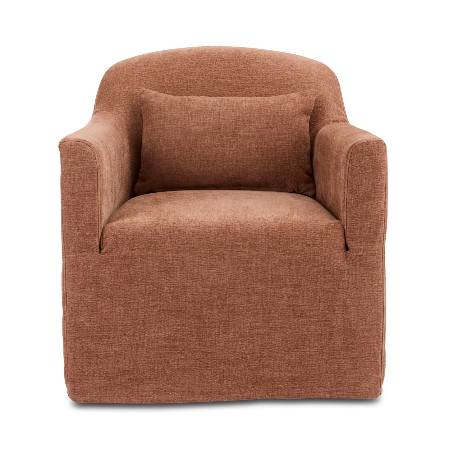 Beau Swivel Chair Rust Slip Cover