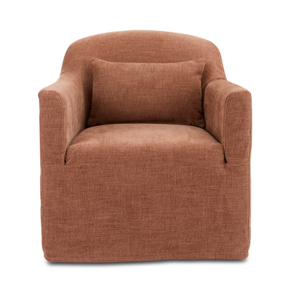 Beau Swivel Chair Rust Slip Cover