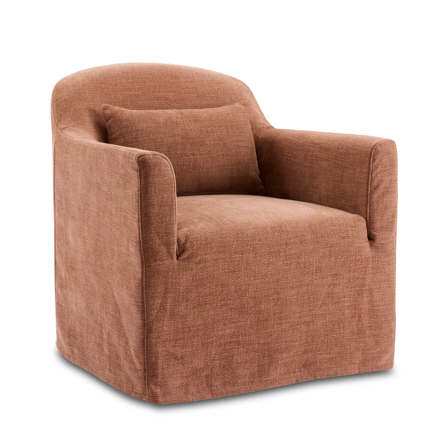 Beau Swivel Chair Rust Slip Cover