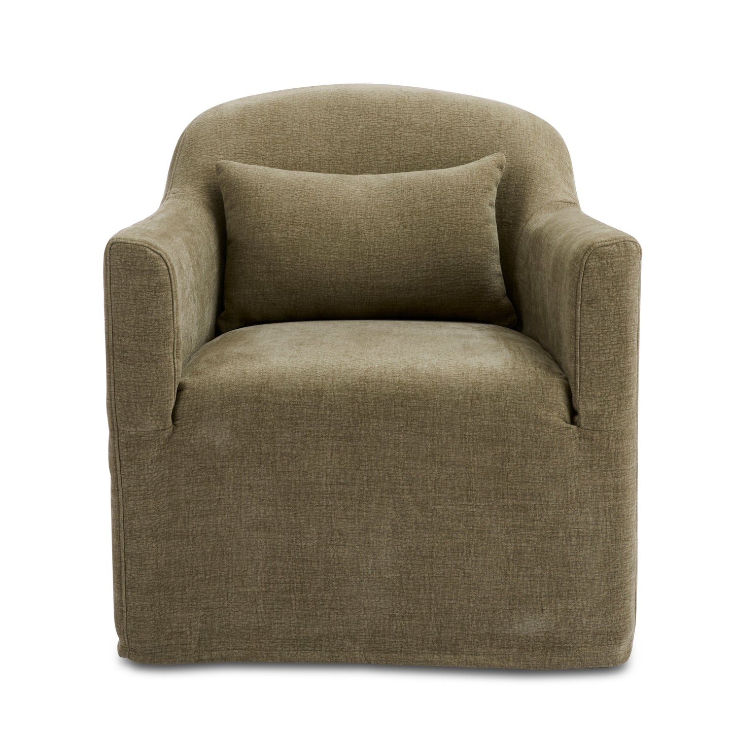 Beau Swivel Chair Sage Slip Cover