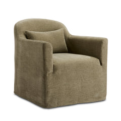 Beau Swivel Chair Sage Slip Cover