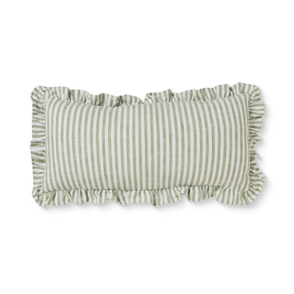 Ruffles Green Cushion 35X70Cm