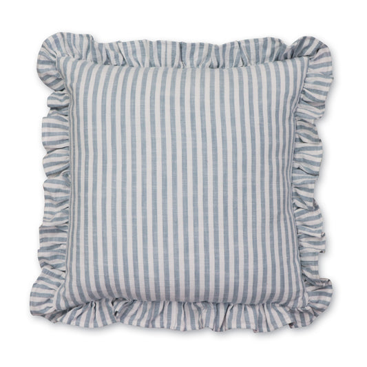 Ruffles Blue Cushion