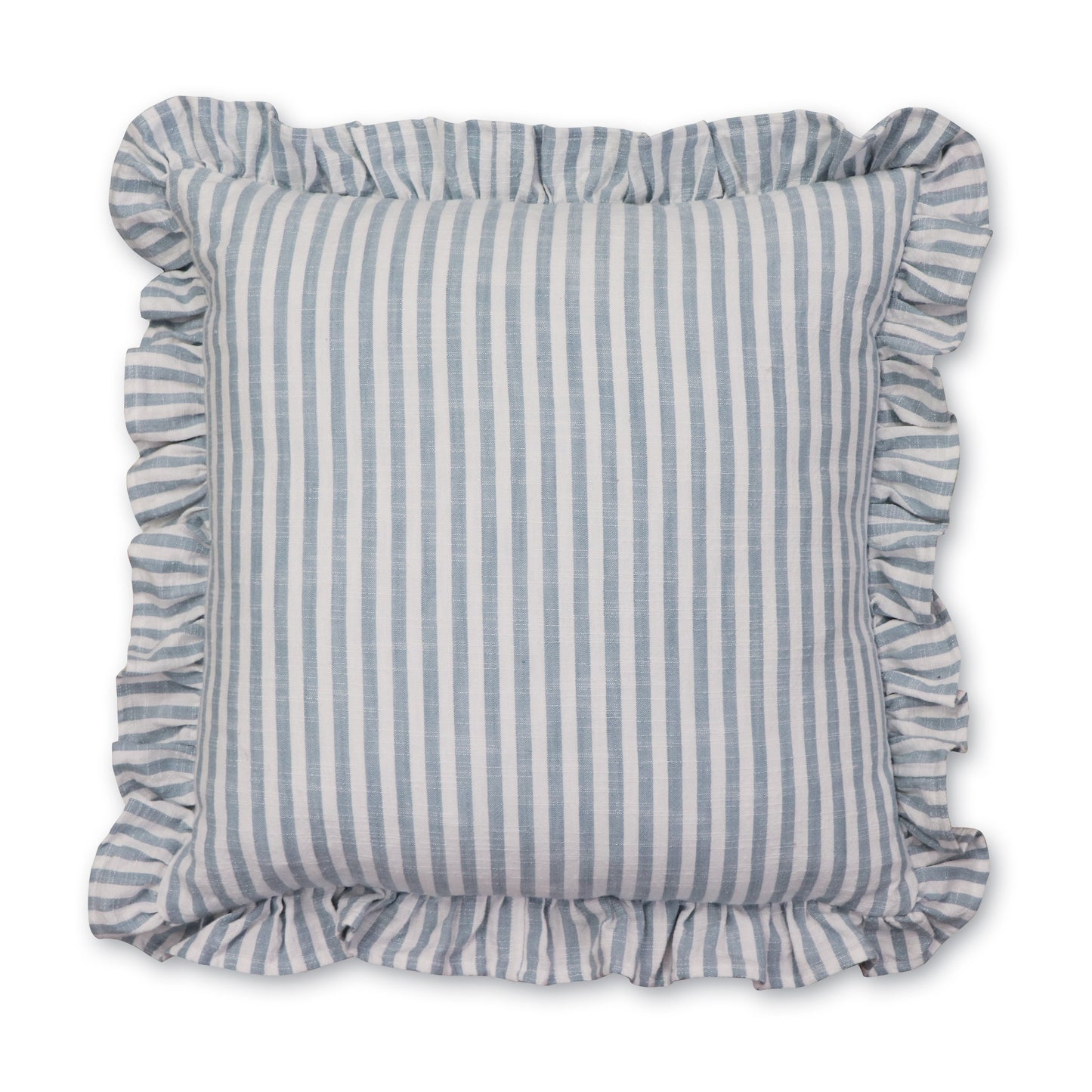 Ruffles Blue Cushion