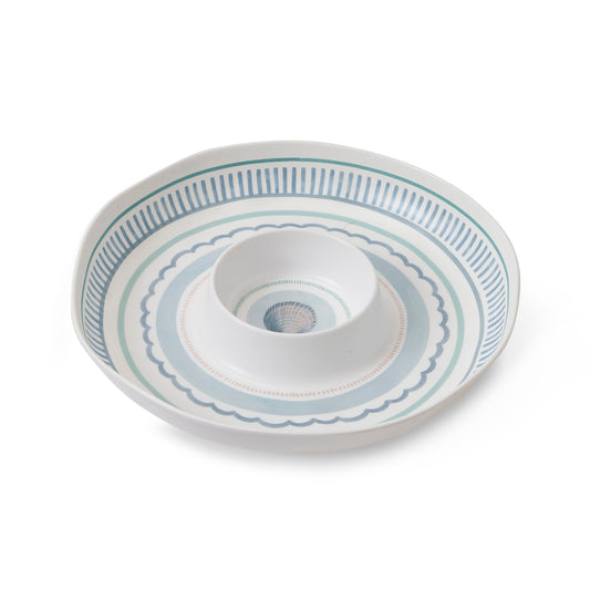 La Mer Melamine Chip Dip Platter