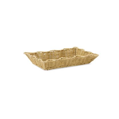Clovelly Rattan Wavy Tray Set Of 2