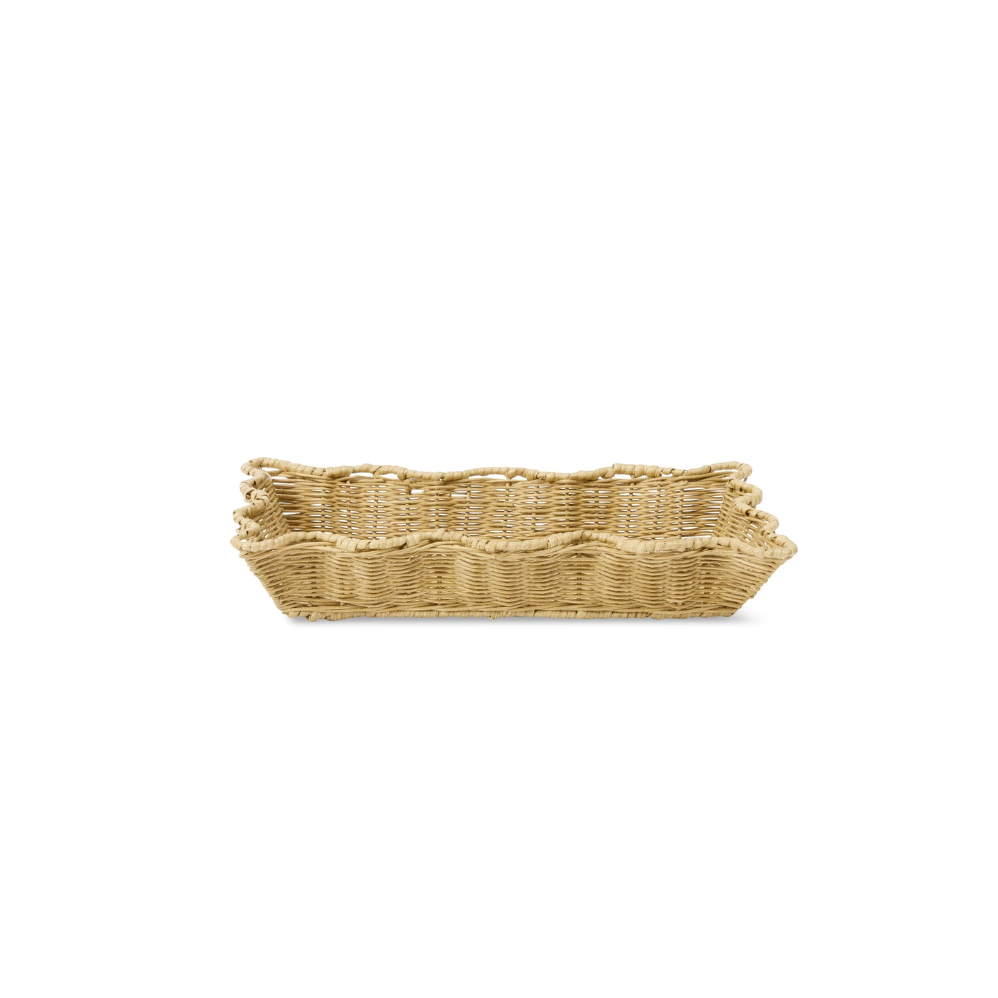 Clovelly Rattan Wavy Tray Set Of 2