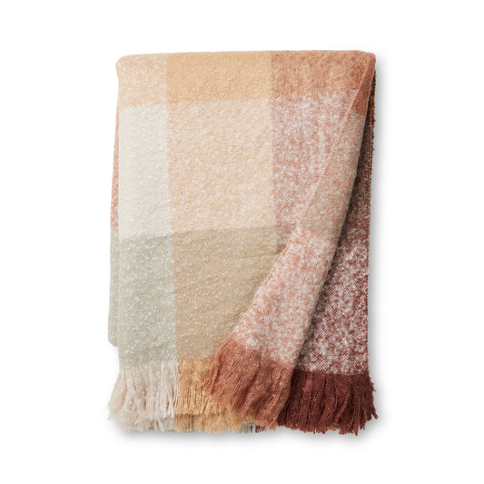Dana Rust Brushed Throw