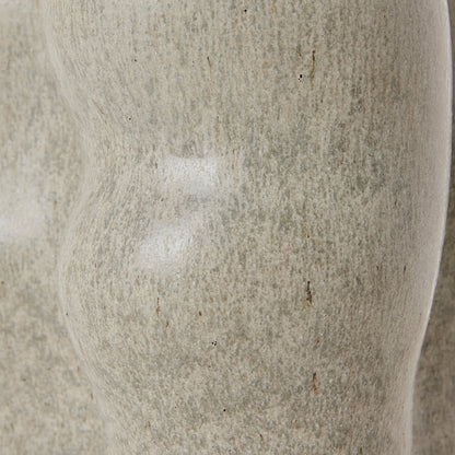 August Wavy Mineral Green Vase