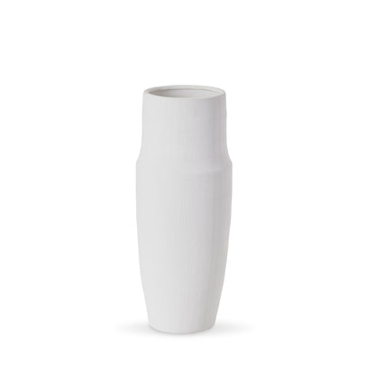 Nelson White Textured Vase Medium
