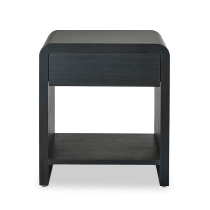 Nolan Black Bedside Table