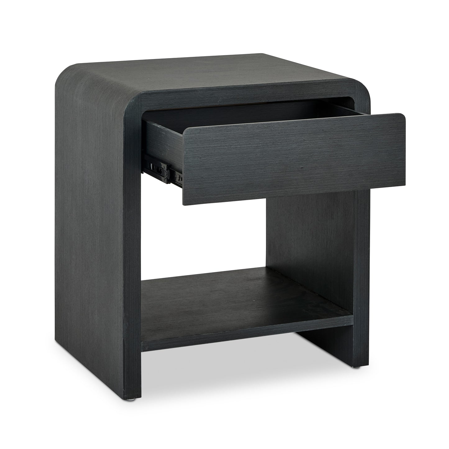Nolan Black Bedside Table