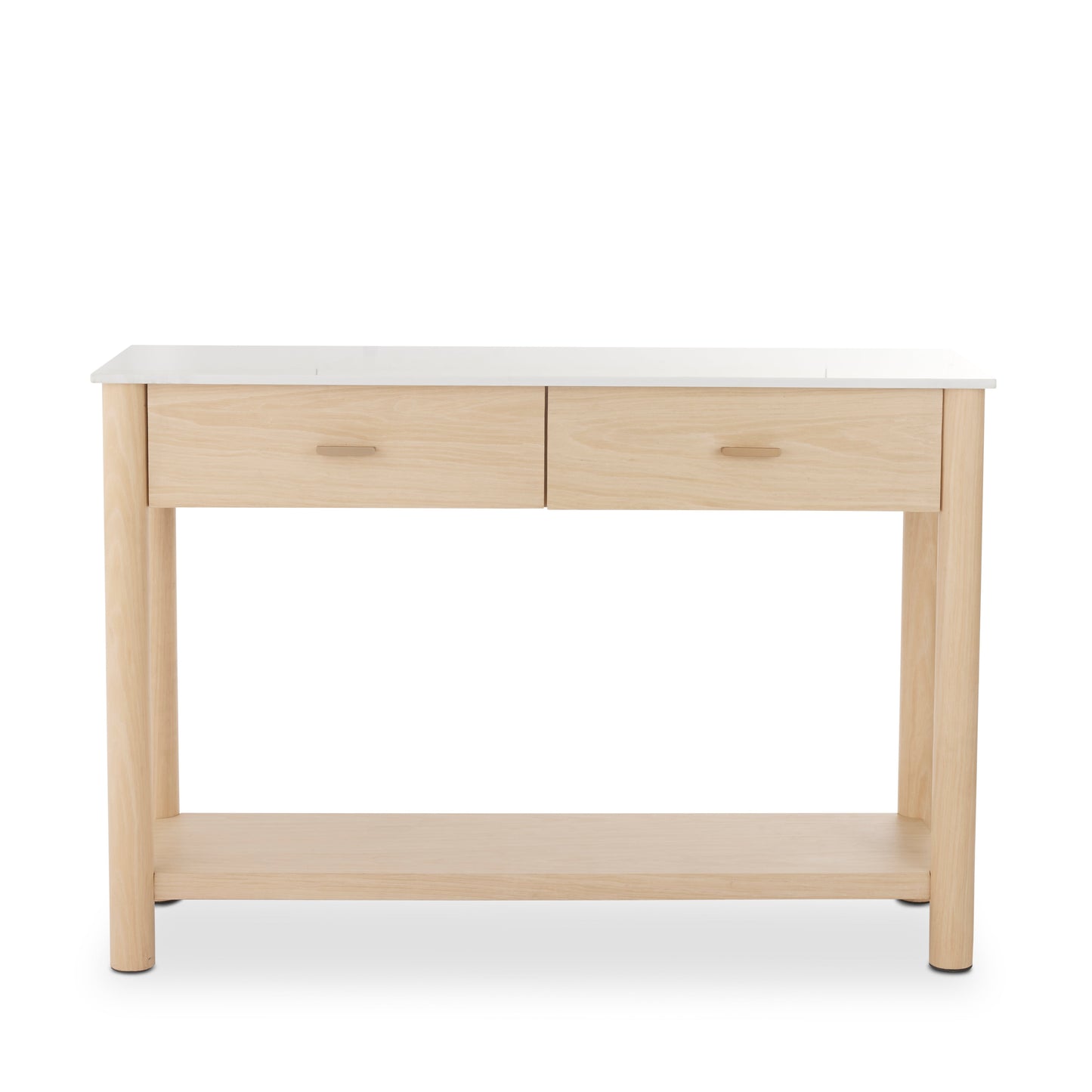 Somerset White Marble/Oak Console