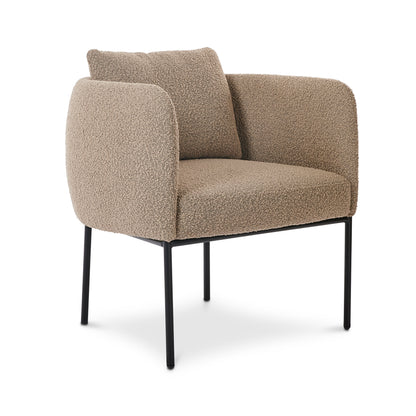 Soho Brown Boucle Chair