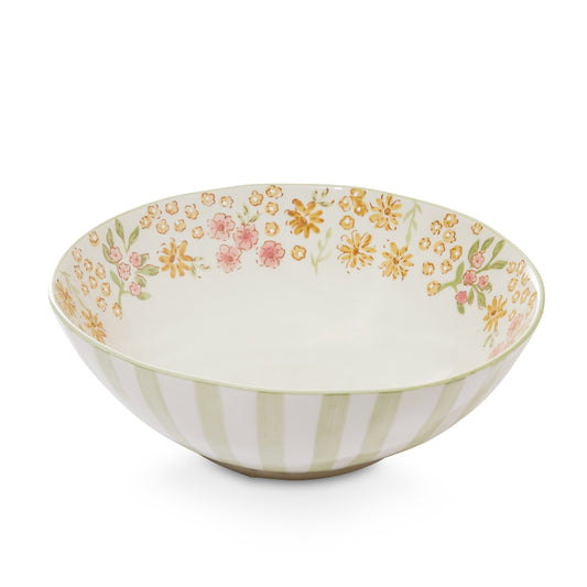 Camille Pink/Green Large Bowl