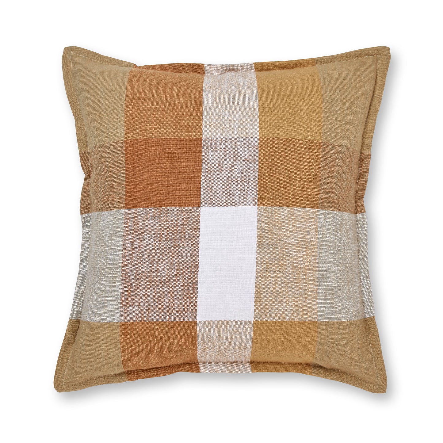 Heide Rust Check Cushion