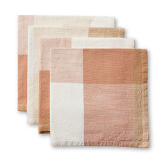 Heide Rust Check Napkin Set 4