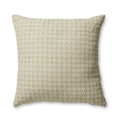 Samira Green Diamond Block Print Cushion
