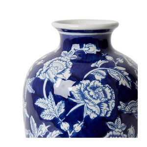 Myuna - 33cm Porcelain - Vase Decor - Blue/White