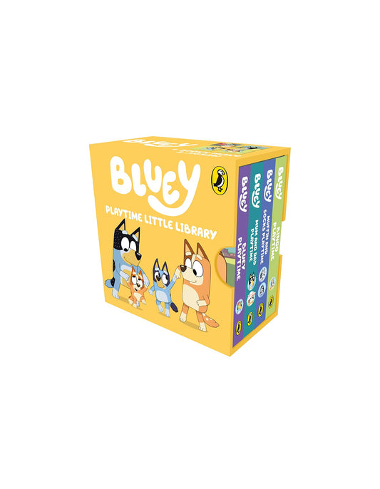 BLUEY PLAYTIME LITTLE LIBRARY - 4 BOOKS IN 1