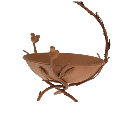 Hanging Birdfeeder on Branch w/2 Birds 21x20x29-51cm