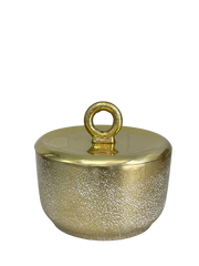 276B - Round Box Gold Ring  14X14X12Cm